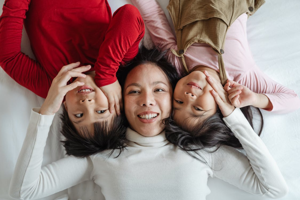 A family gathered at home, symbolizing financial security with a proper life insurance plan